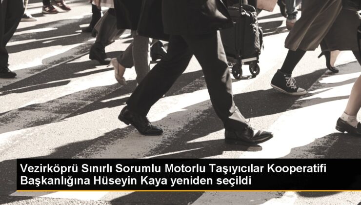 Vezirköprü Sonlu Sorumlu Motorlu Taşıyıcılar Kooperatifi Başkanlığına Hüseyin Kaya tekrar seçildi