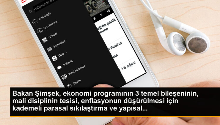 Bakan Şimşek, iktisat programının 3 temel bileşeninin, mali disiplinin tesisi, enflasyonun düşürülmesi için kademeli nakdî sıkılaştırma ve yapısal…