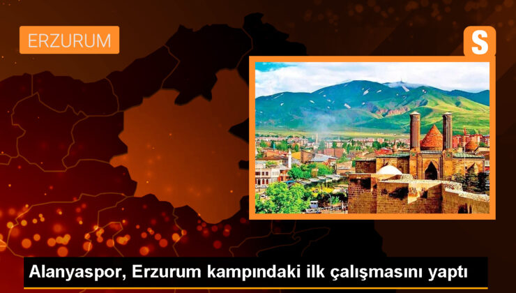 Corendon Alanyaspor, Erzurum kampında birinci antrenmanını gerçekleştirdi