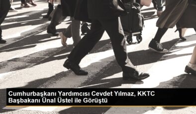 Cumhurbaşkanı Yardımcısı Cevdet Yılmaz, KKTC Başbakanı Ünal Üstel ile Görüştü