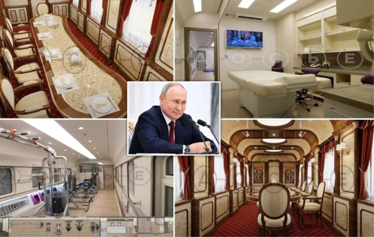 Putin’in lüks zırhlı treninin iç kısmı ortaya çıktı