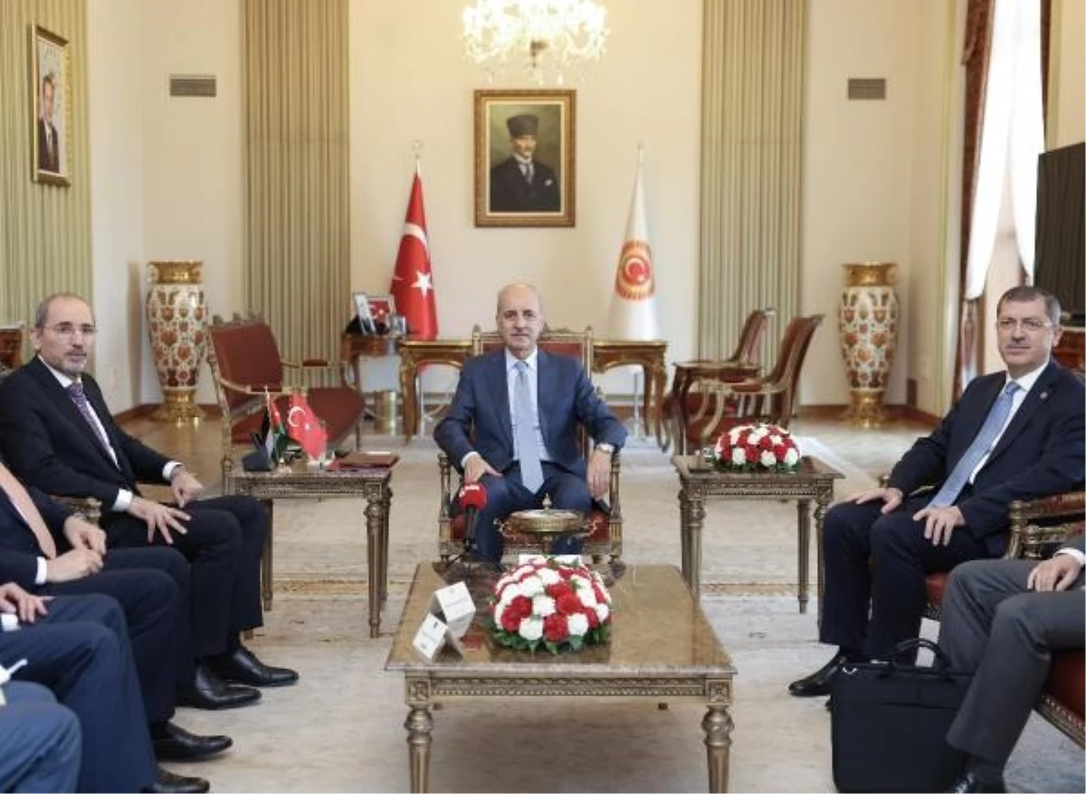 TBMM Lideri Numan Kurtulmuş, Ürdün Başbakan Yardımcısı Ayman Safadi’yi kabul etti