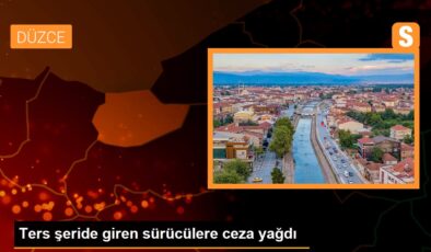 Aksi şeride giren şoförlere ceza yağdı