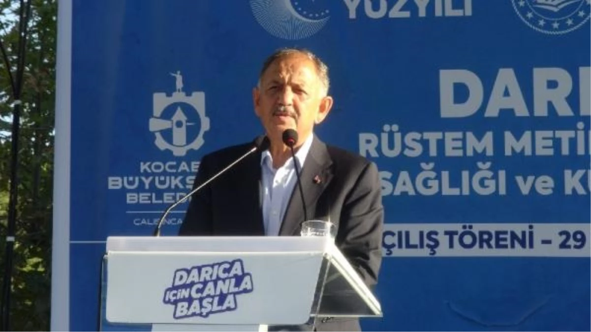 Bakan Özhaseki, Darıca’da Kültür Merkezi ve Aile Sıhhati Merkezi Açılış Merasimi’ne Katıldı