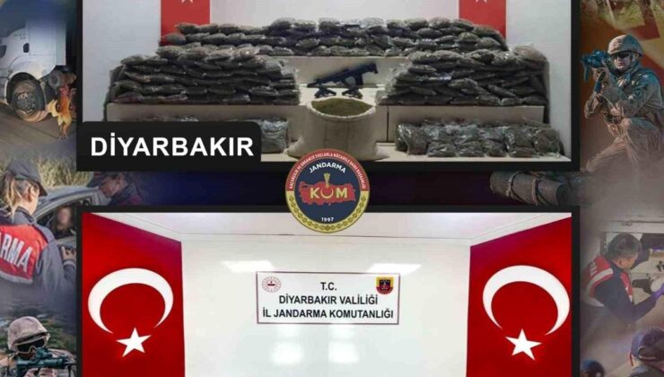 Diyarbakır’da büyük uyuşturucu operasyonu: 203 kilogram kubar esrar ele geçirildi