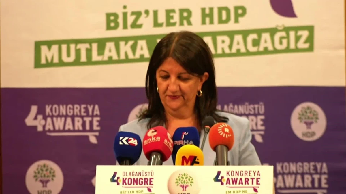 HDP 4. Fevkalâde Kongresi’nde Pervin Buldan’dan değerli açıklamalar