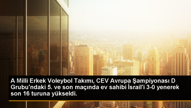 A Ulusal Erkek Voleybol Kadrosu, 2023 CEV Erkekler Avrupa Voleybol Şampiyonası D Grubu’ndaki beşinci maçında İsrail’i 3-0 yendi ve ismini son 16 çeşidine…