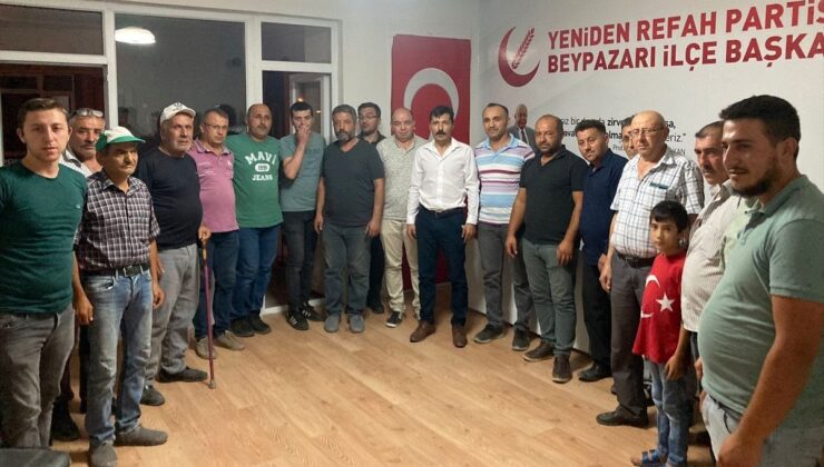 Beypazarı Depelarkası Köylerini Kalkındırma ve Yaşatma Derneği, Yine Refah Partisi İlçe Başkanlığını Ziyaret Etti