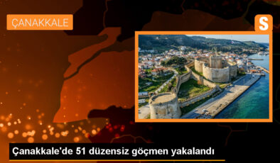 Çanakkale’de 51 sistemsiz göçmen yakalandı