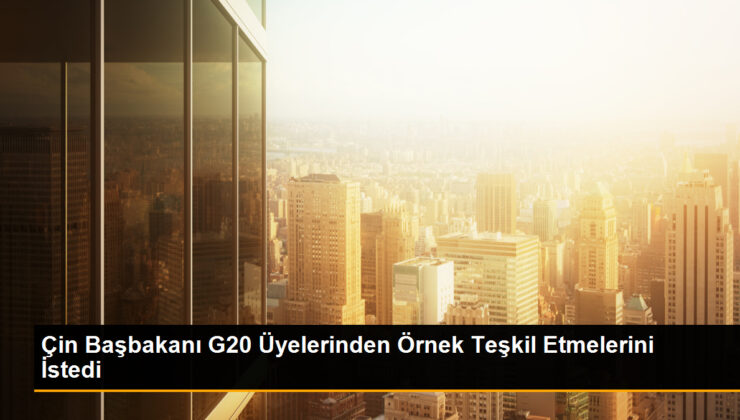 Çin Başbakanı G20 Üyelerinden Örnek Teşkil Etmelerini İstedi