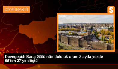 Diyarbakır’da Devegeçidi Baraj Gölü’nün doluluk oranı düştü