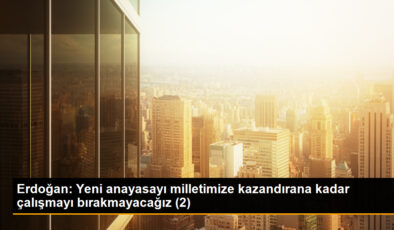 Erdoğan: Yeni anayasayı milletimize kazandırana kadar çalışmayı bırakmayacağız (2)