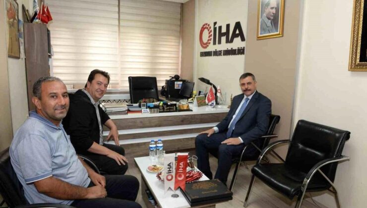 Erzurum Valisi Mustafa Çiftçi, İhlas Haber Ajansı Erzurum Bölge Müdürlüğü’nü ziyaret etti