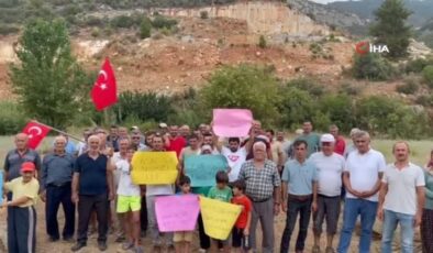 Gazipaşa’da mermer ocağına ‘ÇED gerekli değil’ kararı protesto edildi