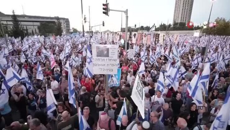 İsrail’de Yüksek Mahkeme önünde yargı ıslahatı protestosu