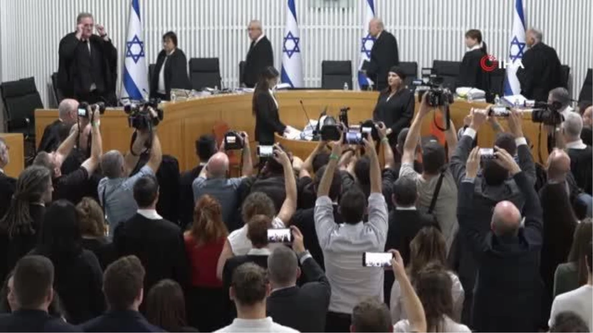 İsrail’de Yüksek Mahkeme yargı yasasını görüşmek için toplandı