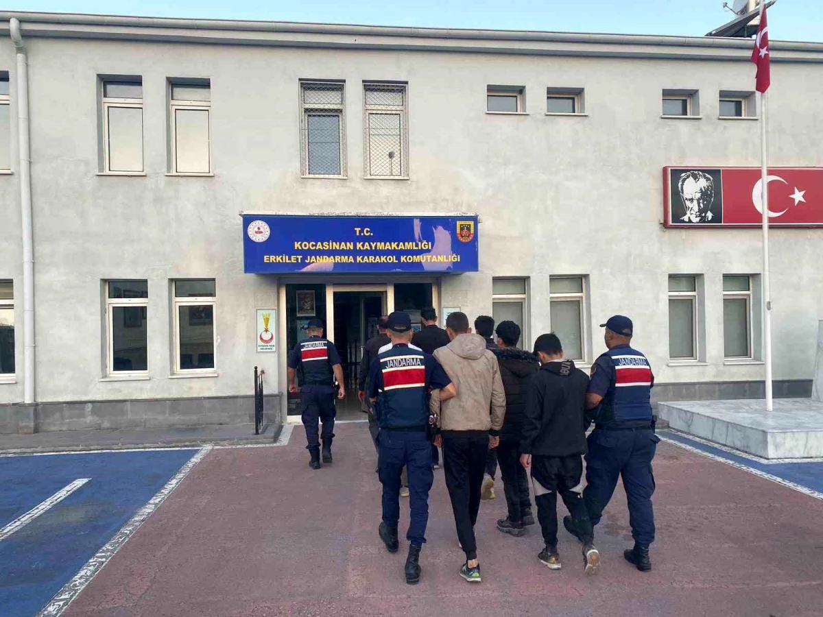 Kayseri’de 7 sistemsiz göçmen yakalandı