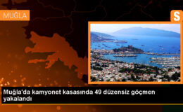 Marmaris’te kargo aracında 49 sistemsiz göçmen yakalandı