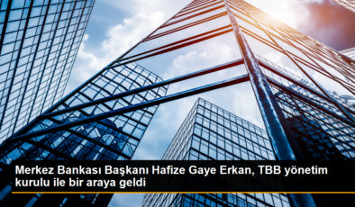 Merkez Bankası Lideri Hafize Gaye Erkan, TBB idare konseyi ile bir ortaya geldi