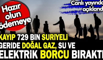 Kayıp 729 Bin Suriyeli Doğal Gaz, Su ve Elektrik Borcu Bıraktı: Ödeme Sorunu Ortaya Çıktı