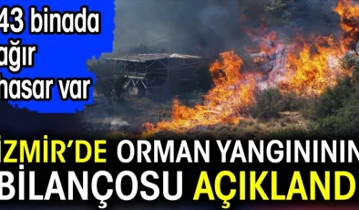 İzmir’de Orman Yangını Bilançosu Açıklandı: 43 Binada Ağır Hasar Var