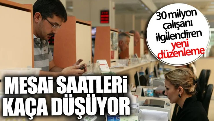 Mesai Saatleri Düşüyor: Otuz Milyon Çalışanı İlgilendiren Yeni Düzenleme