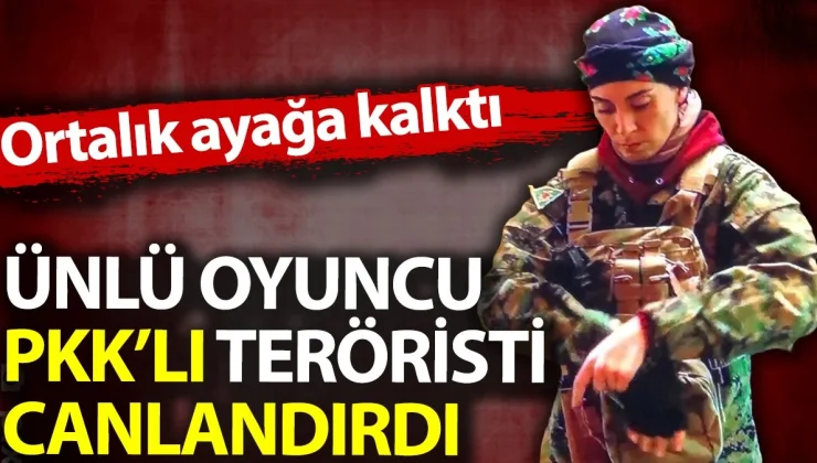 Ünlü oyuncu Melisa Sözen PKK’lı teröristi canlandırdı. Ortalık karıştı