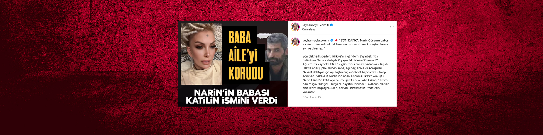 “ SON DAKİKA: Narin Güran’ın babası katilin ismini açıkladı!