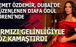 Demet Özdemir Dubai’de Göz Kamaştırdı: Kırmızı Elbisesiyle DIAFA Ödül Töreni’nde Büyüledi