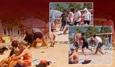 ALANYA’DA ŞEZLONG ALMAYAN TURİST DARP EDİLDİ!