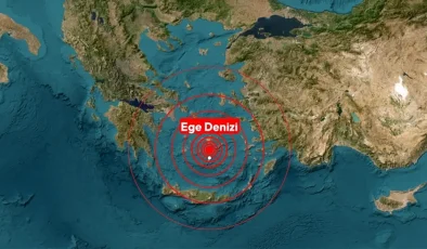 Ege Denizi’nde 5.0 Büyüklüğünde Deprem!