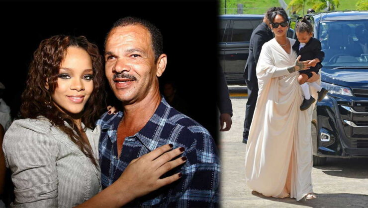 Rihanna, Ronald Fenty’yi Son Yolculuğuna Uğurladı