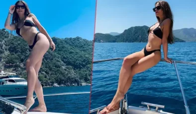 Simge Sağın Tatilde Güzelliğiyle Nefes Kesti