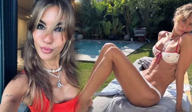 Sosyal medya Çağla Şıkel’in havuz pozlarını konuşuyor