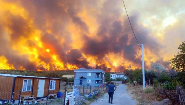 Şarköy’de orman yangını büyüyor: 7 köy tahliye edildi