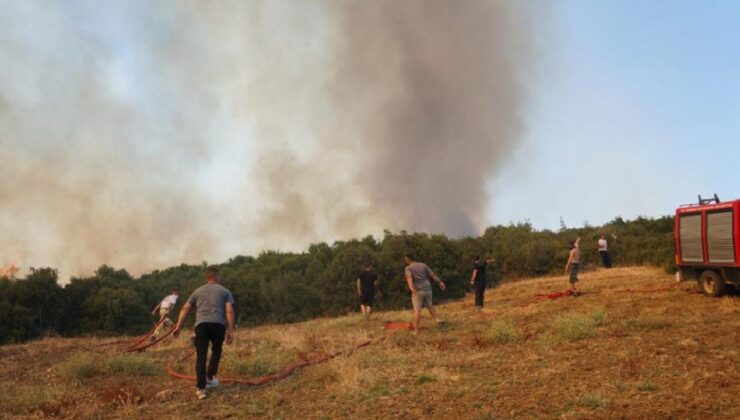 Şarköy’de anız yangını paniği: Ormana ve evlere sıçradı
