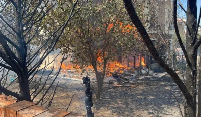 Çanakkale’de Korkutan Orman Yangını: Alevler Evlere Dayandı