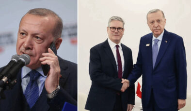 Cumhurbaşkanı Erdoğan, Keir Starmer ile Gazze Krizini Görüştü