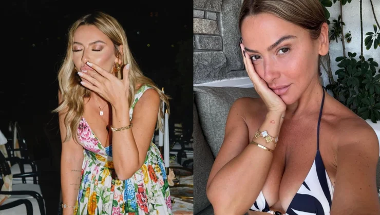 HADİSE LEOPAR BİKİNİSİYLE TATİL POZLARIYLA GÜNDEM OLDU