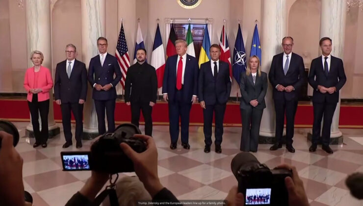 Trump, Zelensky ve Avrupa Liderlerini Oval Ofis’te Ağırladı