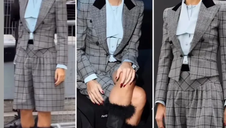 TUBA BÜYÜKÜSTÜN’ÜN PARİS MODA HAFTASI KOMBİNİ DİLLERE DÜŞTÜ: SOSYAL MEDYADA “GÖRÜNCE TADIM KAÇTI” YORUMLARI